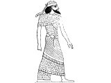 Egyptian fringed clothing